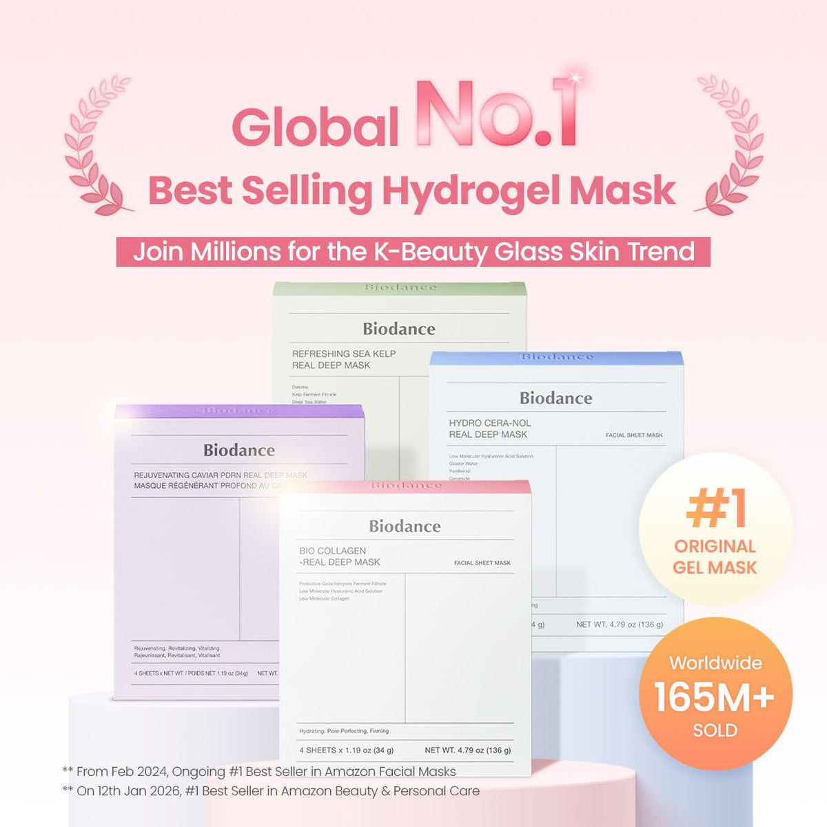 Puravie Overnight Bio-Collagen Hydrogel Mask - collection graphic