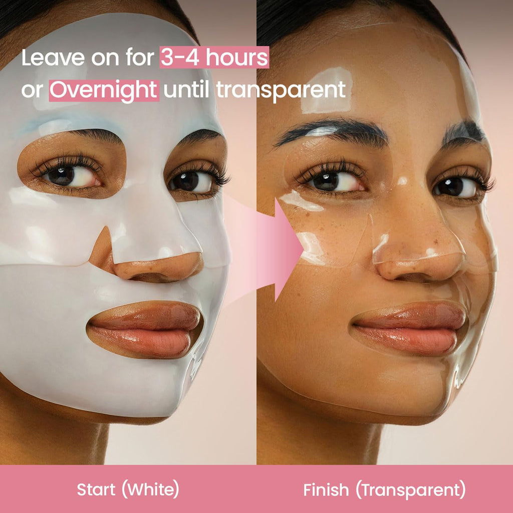 Puravie Overnight Bio-Collagen Hydrogel Mask - application demo