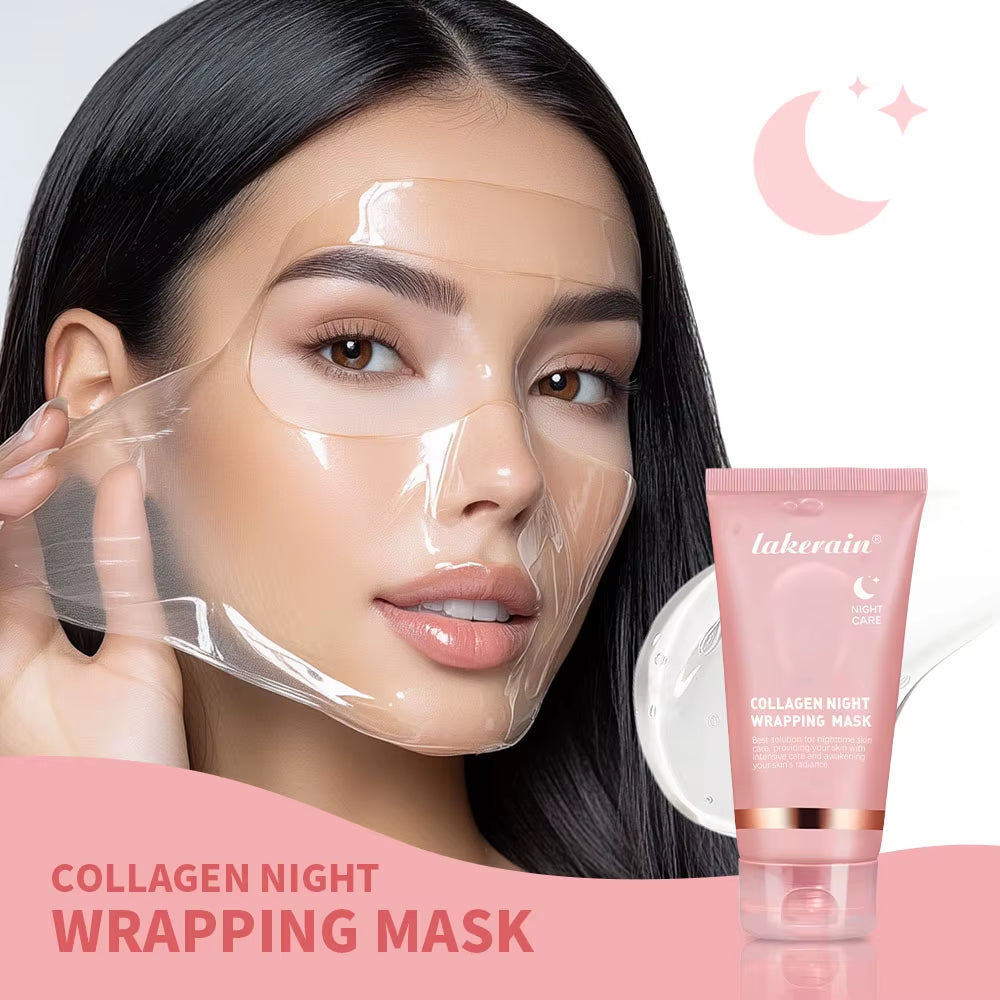 Korean Deep Collagen Mask Peel off Mask Face anti Wrinkle Lifting Skin Care Masks Bio Pack Night Wrapping Woman Overnight Skin