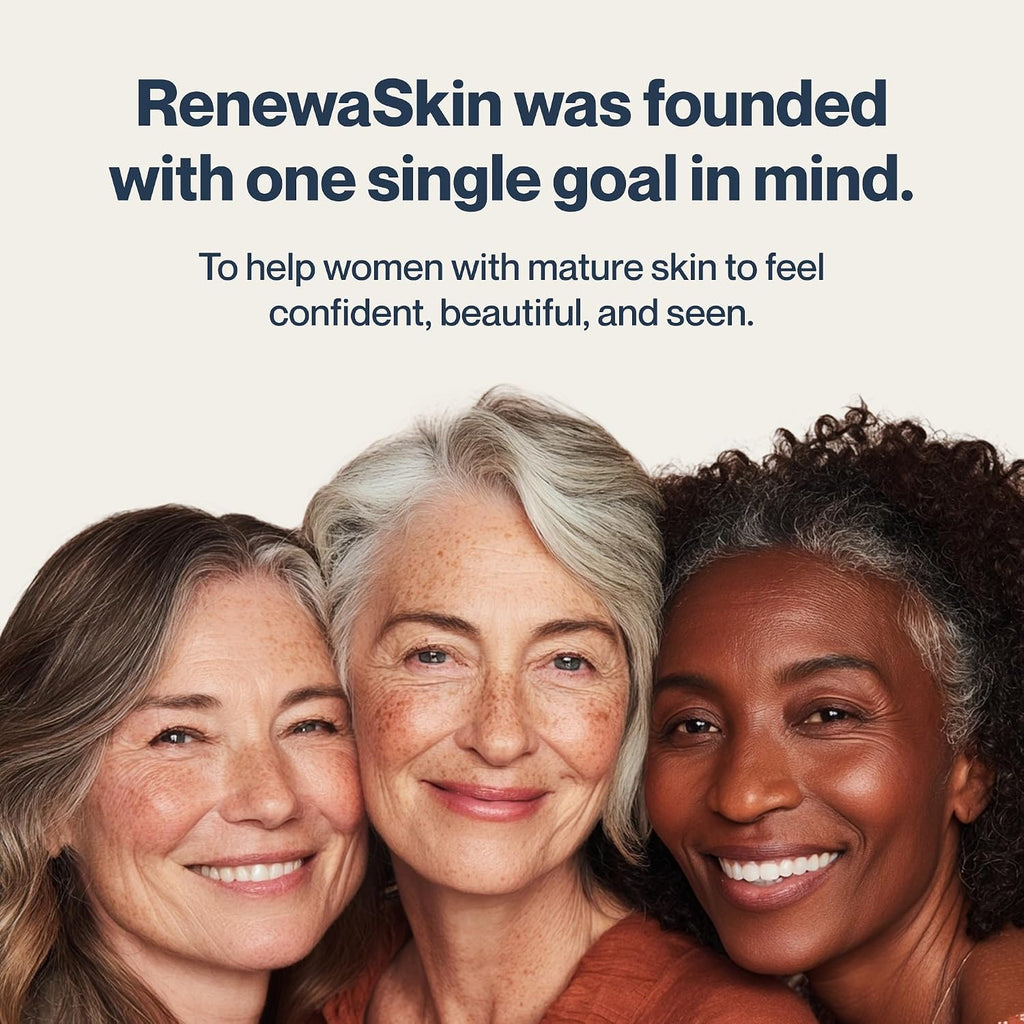 Elevate Your Skincare Routine with the Renewa Skin® Facial Massager - At-Home Beauty Device Featuring Gentle Light, Soothing Vibration, 3 Niacinamide Serums, 4 Collagen Face Masks, and 4 Collagen Eye Masks